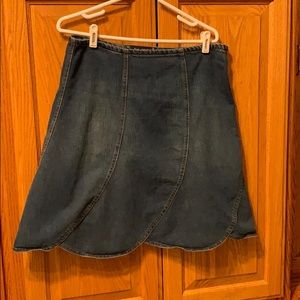 For Joseph Swirly Jean Skirt